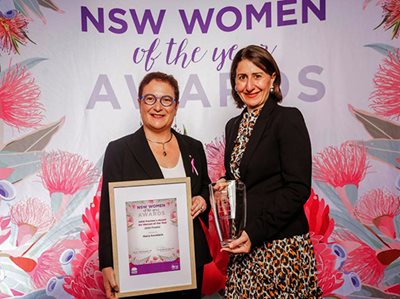 CANCER RESEARCHER MARIA KAVALLARIS AM NAMED NSW PREMIER’S WOMAN OF THE YEAR